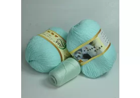 Пряжа 90% пух норки, 10% полиамид, Long Mink Wool, цвет: 036 тифани, 350 м.
